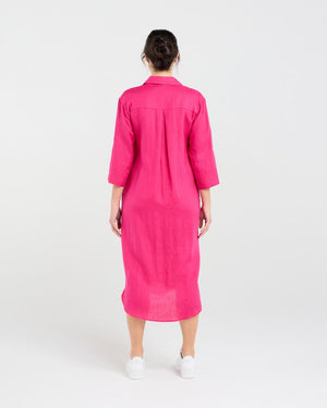 Amelie Plain Linen Shirt Dress (+ Colours)