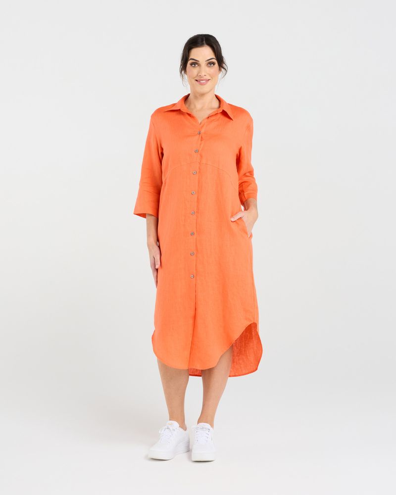 Amelie Plain Linen Shirt Dress (+ Colours)