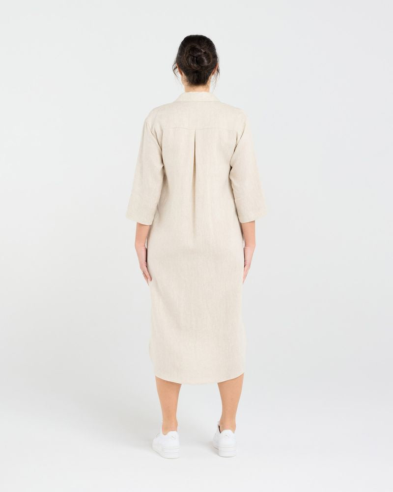 Amelie Plain Linen Shirt Dress (+ Colours)