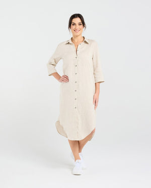 Amelie Plain Linen Shirt Dress (+ Colours)