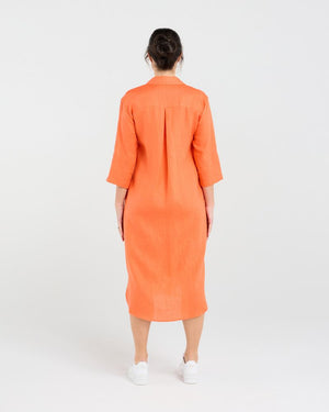 Amelie Plain Linen Shirt Dress (+ Colours)