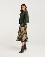 Vivienne Pleated Satin Skirt