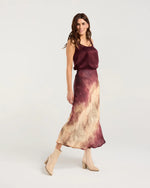 Violet Ombre Bias Midi Skirt