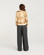 Ivanka Satin Print Bomber