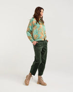 Ivanka Satin Print Bomber