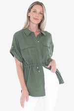 Drawstring Overshirt