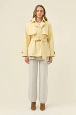 Farida Cropped Trench