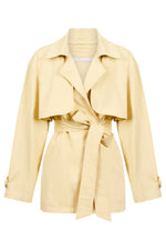 Farida Cropped Trench