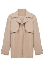 Farida Cropped Trench