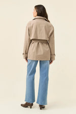 Farida Cropped Trench