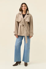 Farida Cropped Trench