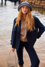 Farida Cropped Trench