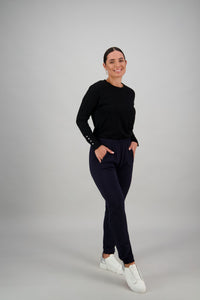 Merino Relaxed Pull On Pant with Elastic Cuff (+ colours)