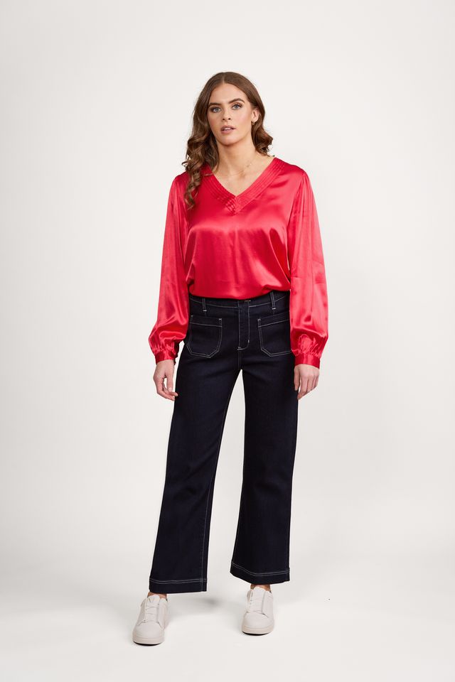 Wide Leg Ankle Grazer Jean - 5595A