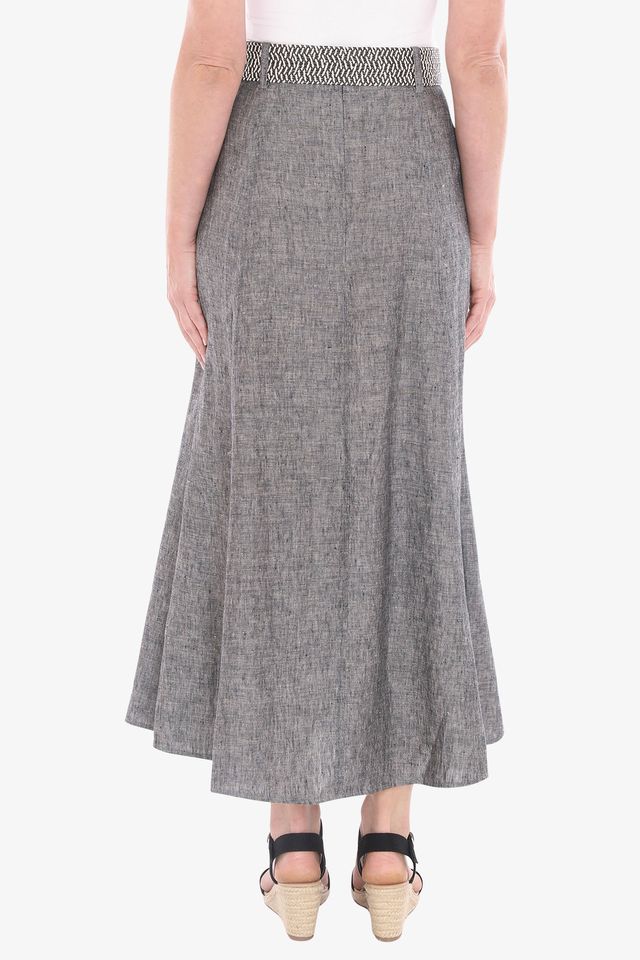 Belted Panel Skirt