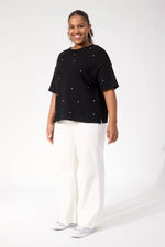 Boston Studded Sweat Tshirt