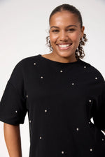 Boston Studded Sweat Tshirt