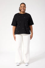Boston Studded Sweat Tshirt