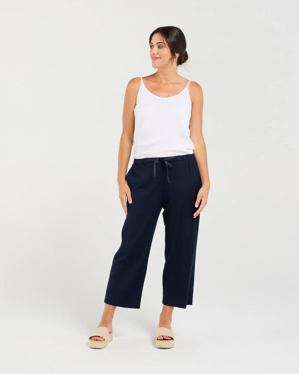 Gabrielle Tie Front Crop Pant