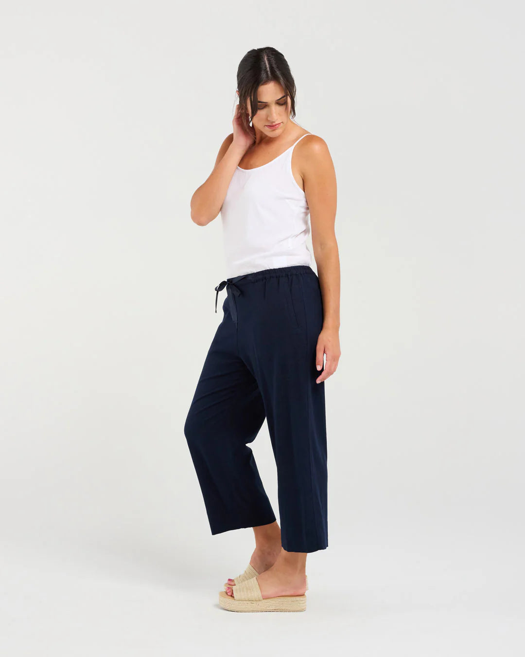 Gabrielle Tie Front Crop Pant