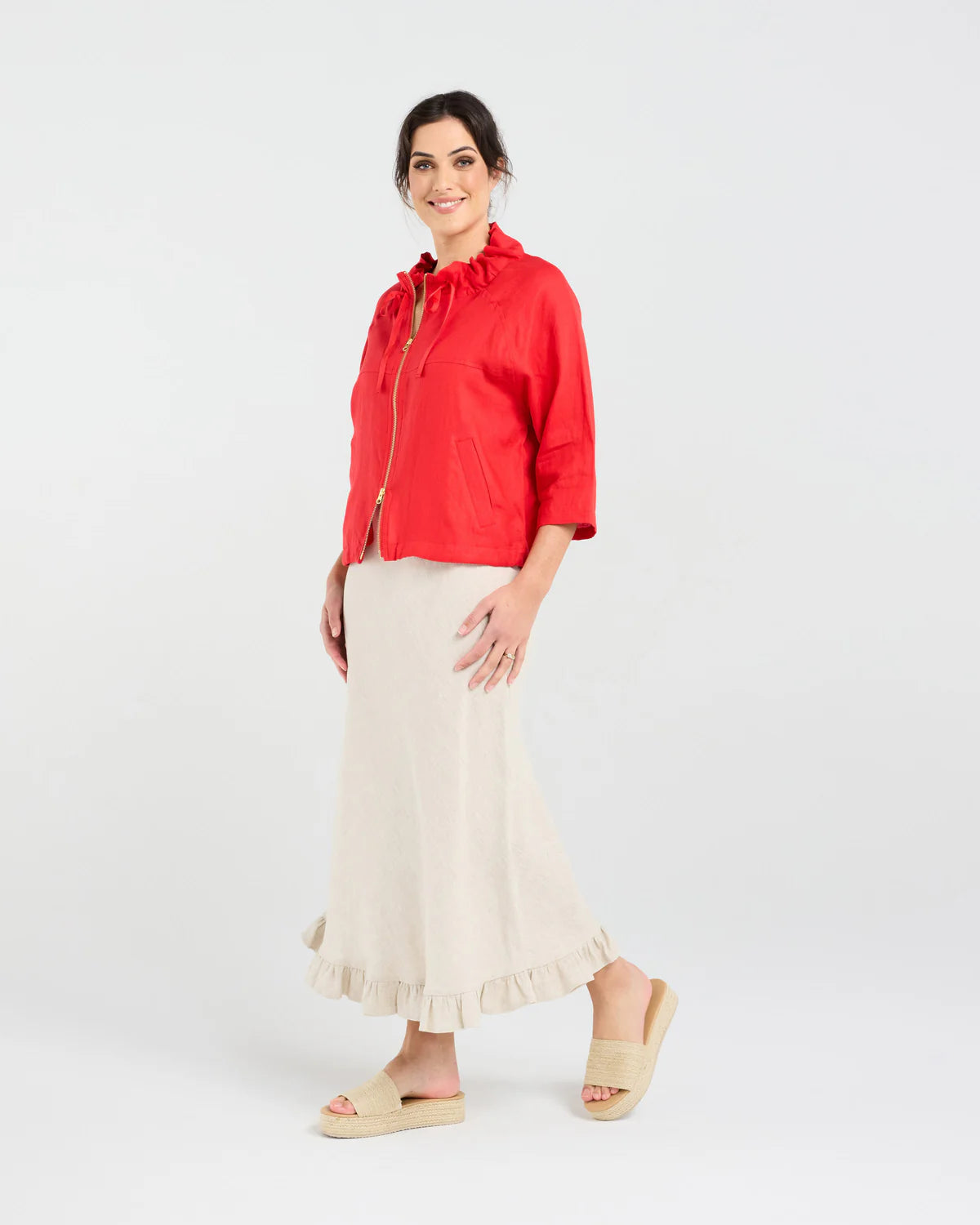 Victoria Zip Front Jacket- Plain Zip