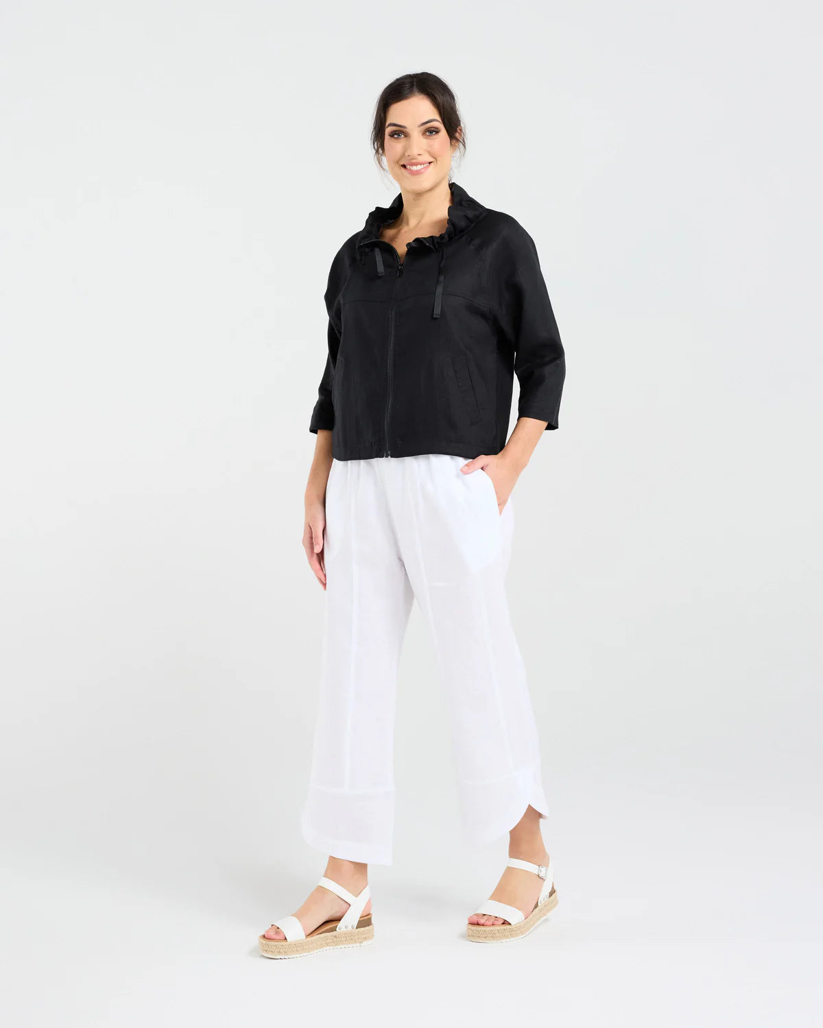 Victoria Zip Front Jacket- Plain Zip