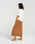 Bias Cut Linen Skirt