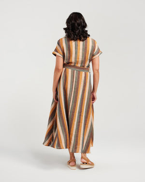 Striped Linen Dress