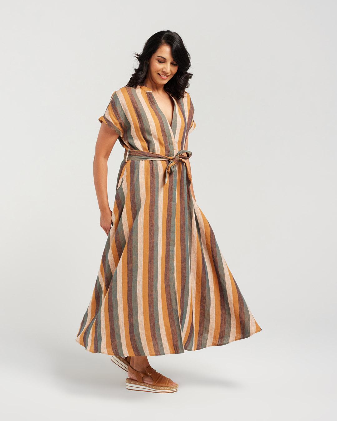 Striped Linen Dress