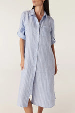 Pure Linen Shirt Dress