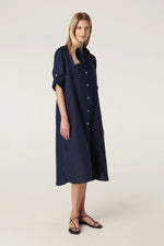 Pure Linen Shirt Dress