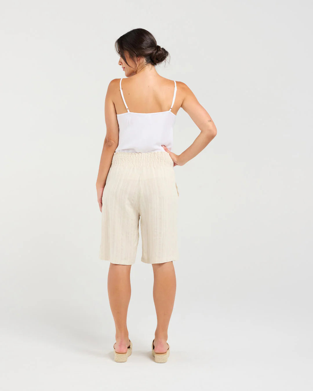 Darcy Shirred Waistband Shorts