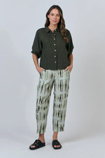 Linen Button Top- GA471