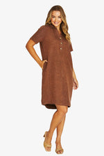 Open Collar Dress