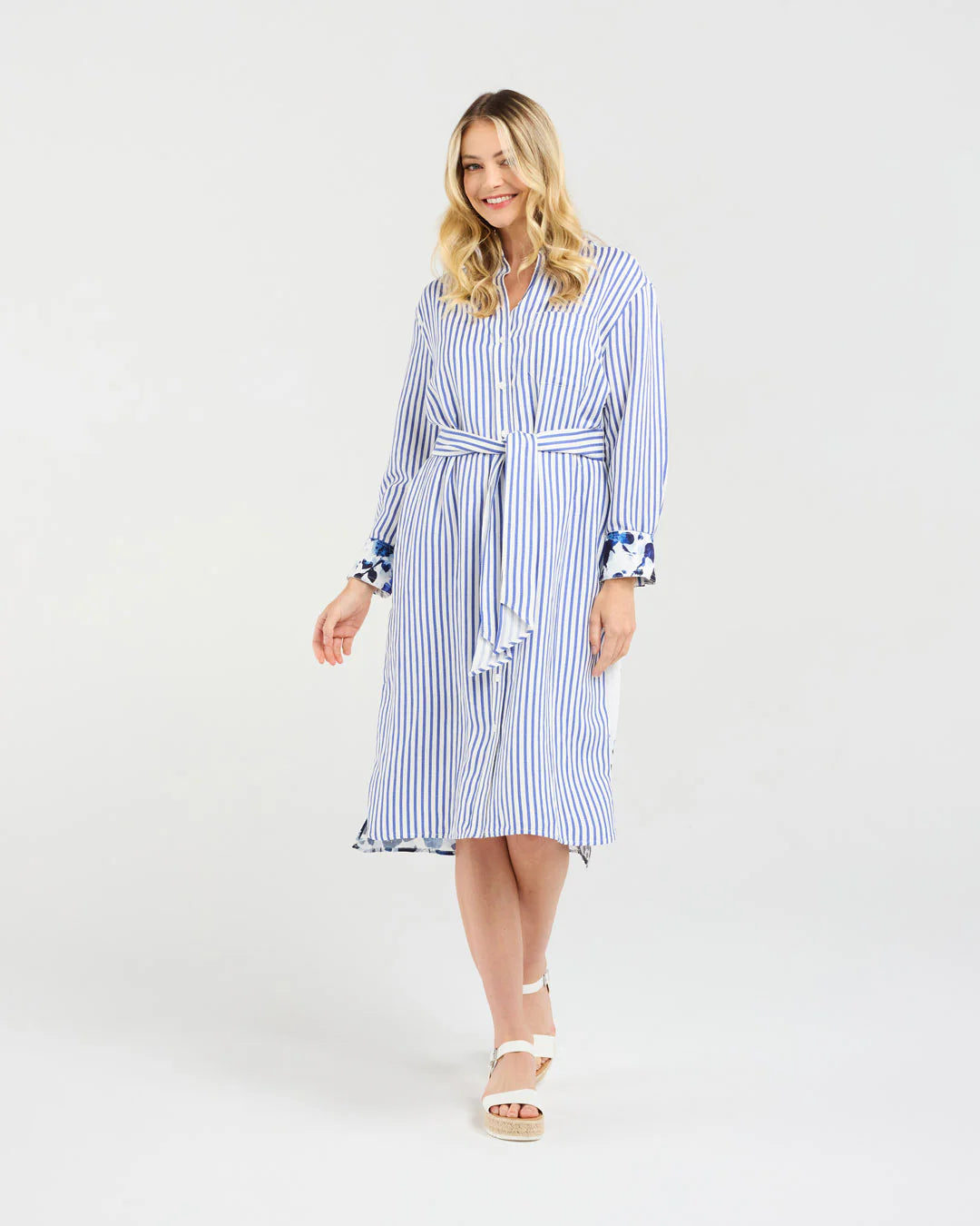 Margot Print Back Shirt Dress