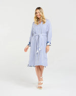 Margot Print Back Shirt Dress