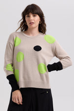 Spots Intarsia Jumper