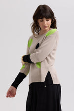 Spots Intarsia Jumper