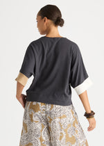 Contrast Cuff Top