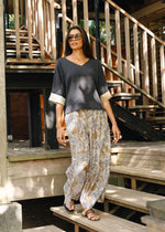Contrast Cuff Top