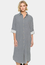 Zalinda Stripe Shirt Dress