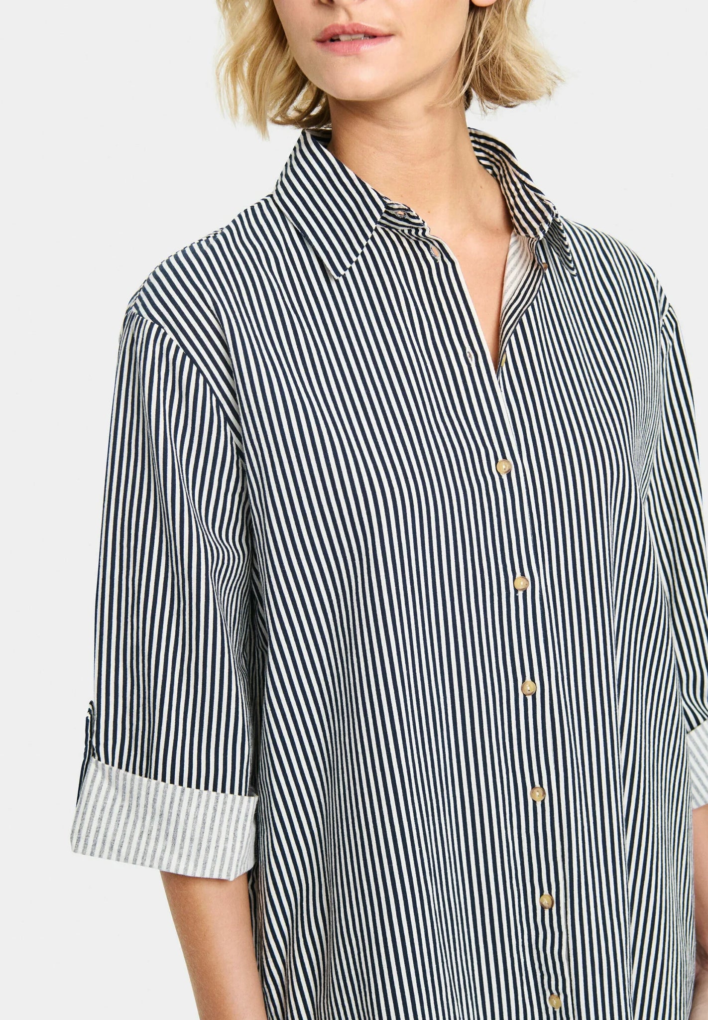 Zalinda Stripe Shirt Dress