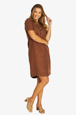Open Collar Dress