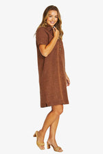 Open Collar Dress
