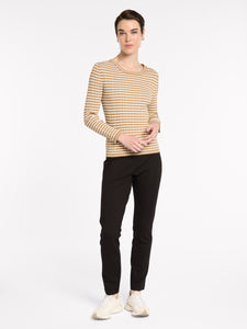 Fine Stripe Rib Knit