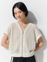 Two Way Zp Thru Knit