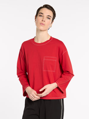 Topstitched Tee