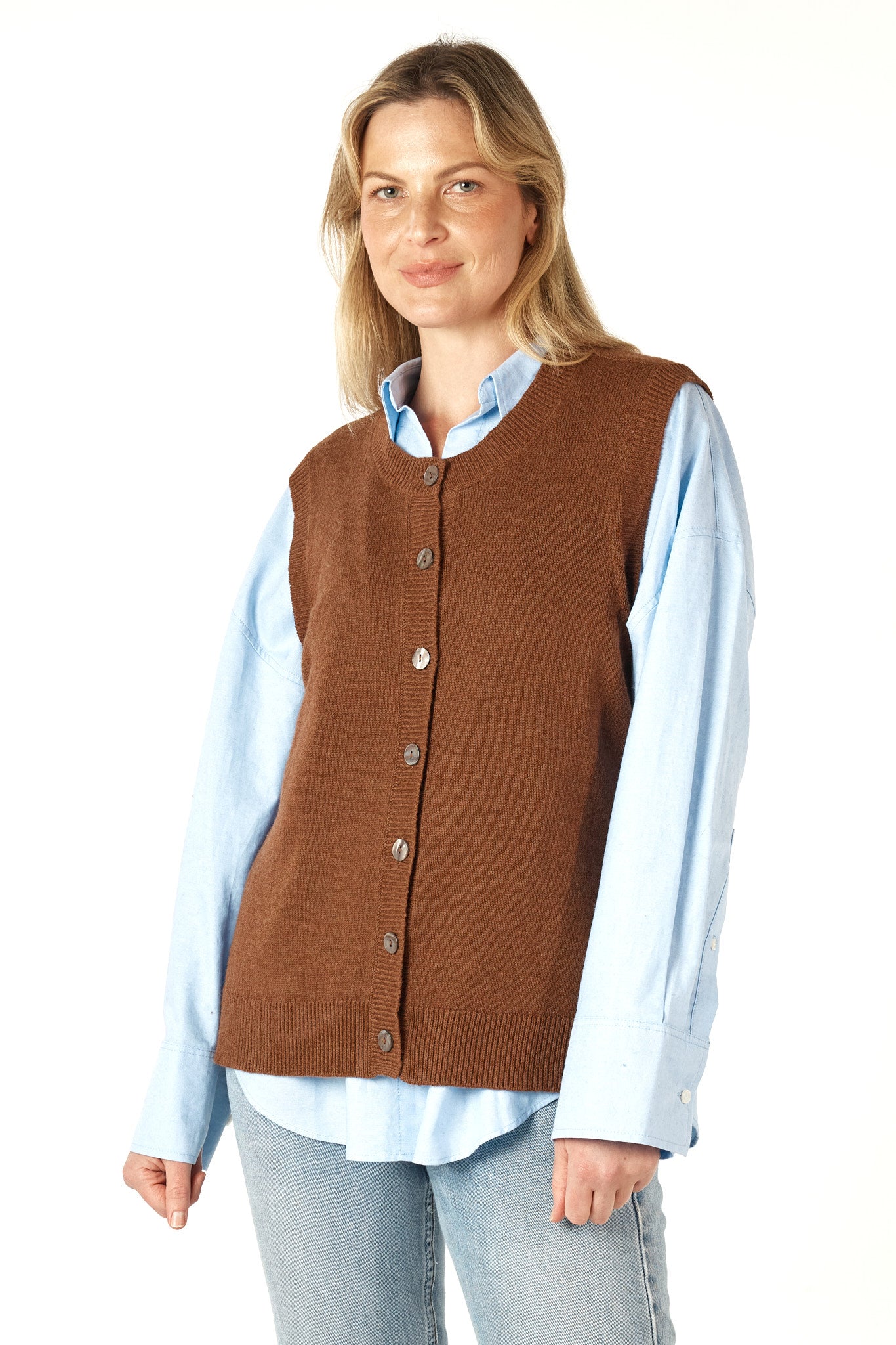 Essential Button Vest