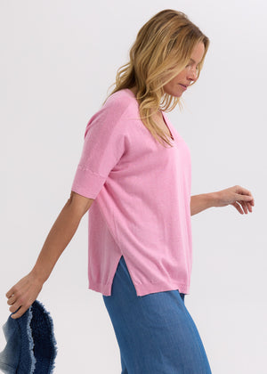 Pointelle Shoulder Top (+ colours)