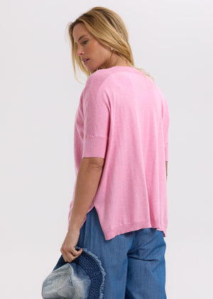 Pointelle Shoulder Top (+ colours)